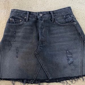 GRLFRND Denim Eva Skirt Black Size 25